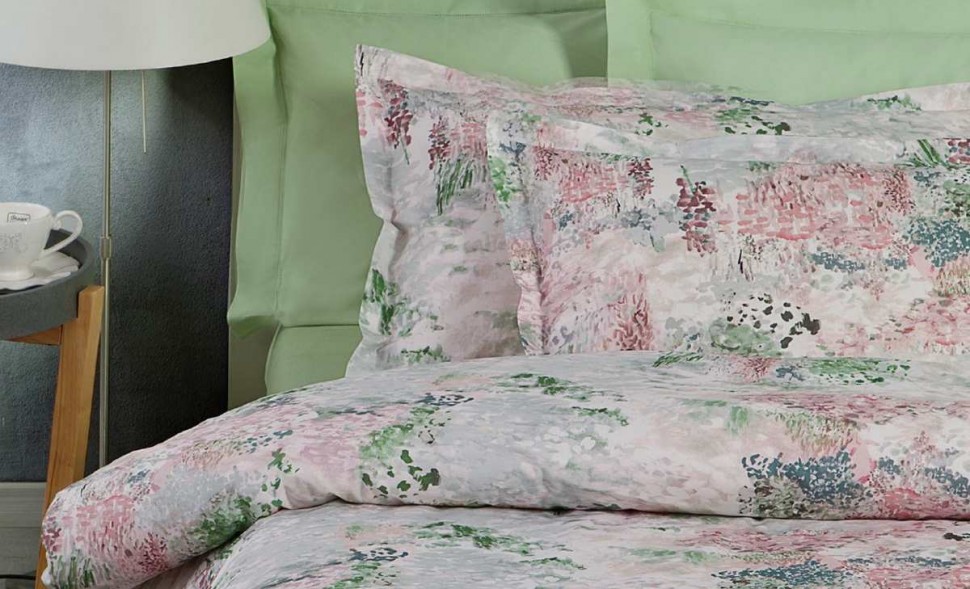 Постельное белье 2 спальное евро Mirabello Spony R03 Rose