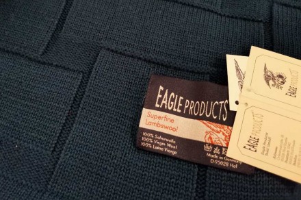 Плед шерстяной 130x180 Eagle Brooklyn 1065 Dark Blue