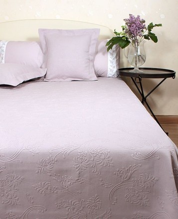Покрывало 240x260 Luxberry Country с мережкой лаванда