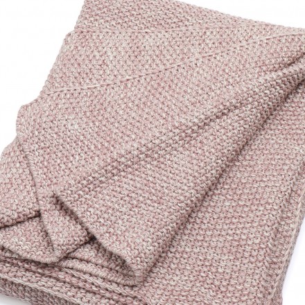 Плед 130x170 Schoner Wohnen Melange rose
