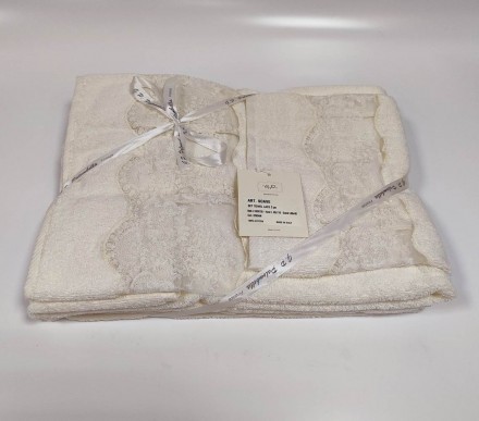 Набор полотенец 3шт Palombella SOAVE cream