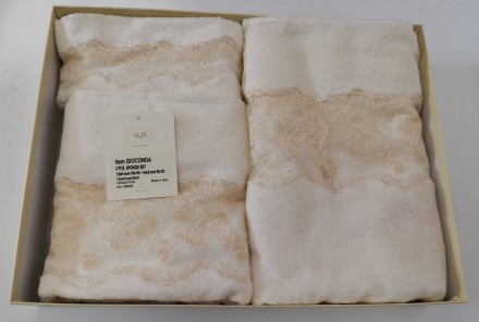 Набор полотенец 3 шт Palombella GIOCONDA cream кремовый