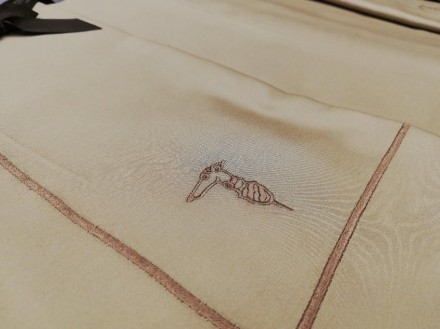 Постельное белье 2 спальное евро Trussardi NEW LINE M35 Tortora бежевый