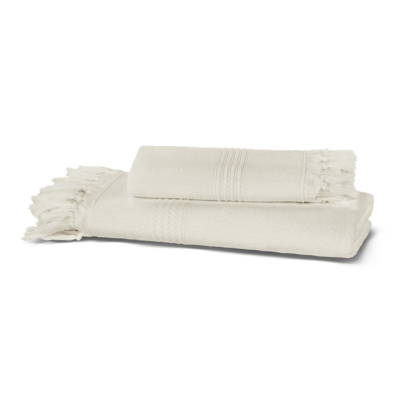 Полотенце 100х150 Hamam Meyzer Tassels слоновая кость