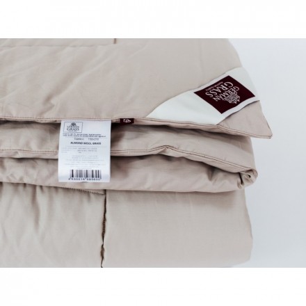 Одеяло пуховое теплое 220х240 German Grass Almond Camel Grass