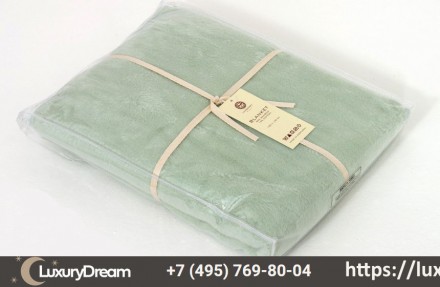 Плед детский 100х140 Luxberry Бамбук 269 02 зелёный