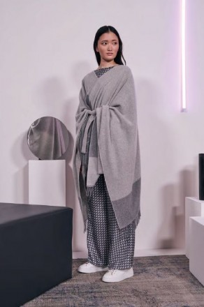 Пончо Max Mara Leisure DEODARA серое