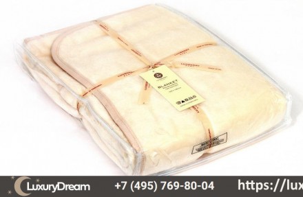 Плед детский 100х140 Luxberry Бамбук 269 02 экрю