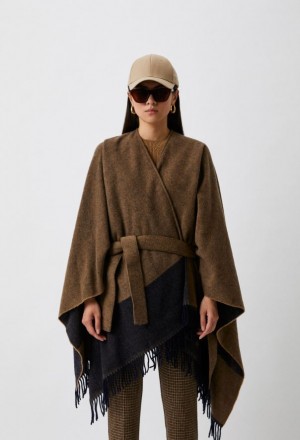 Пончо Max Mara Leisure DEODARA бежевое