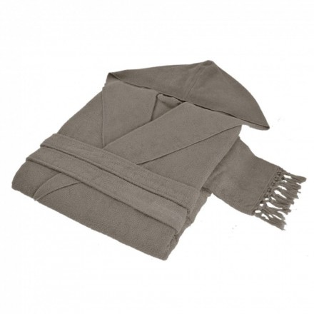 Халат хлопковый Hamam Meyzer Tassels серый