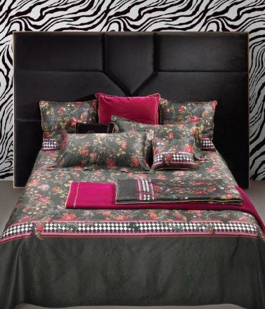 Постельное белье 2 спальное евро Roberto Cavalli BOTANIC black 002 