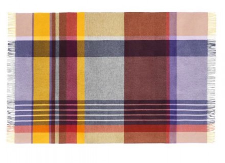 Плед 130x200 Eagle YORK 101 bordo-flieder-silber