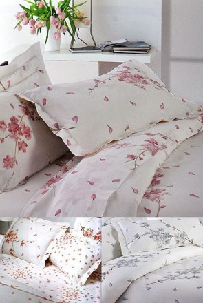 Постельное белье 2 спальное Mirabello Rami di Pesco серо-голубое
