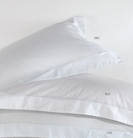 Постельное белье 2 спальное евро Mirabello PLUMETIS U02 Azzurro