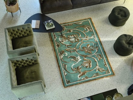 Коврик для ванной 70х140 Abyss & Habidecor Dynasty 220 бирюзовый