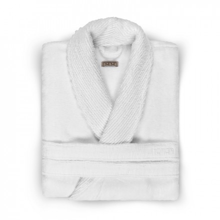 Халат махровый Hamam Galata Organic Contrast белый