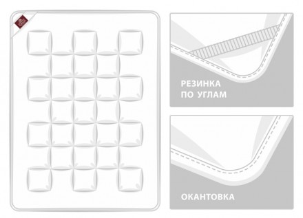 Наматрасник на резинке 180х200 German Grass Wool