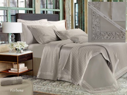 Постельное белье 2 спальное евро Palombella VERBENA grey