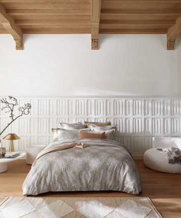 Постельное белье 2 спальное евро Alexandre Turpault ROSAILLE BRUME