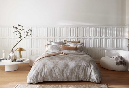 Постельное белье 2 спальное евро Alexandre Turpault ROSAILLE BRUME