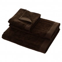 Набор полотенец 2 шт Roberto Cavalli Logo коричневый