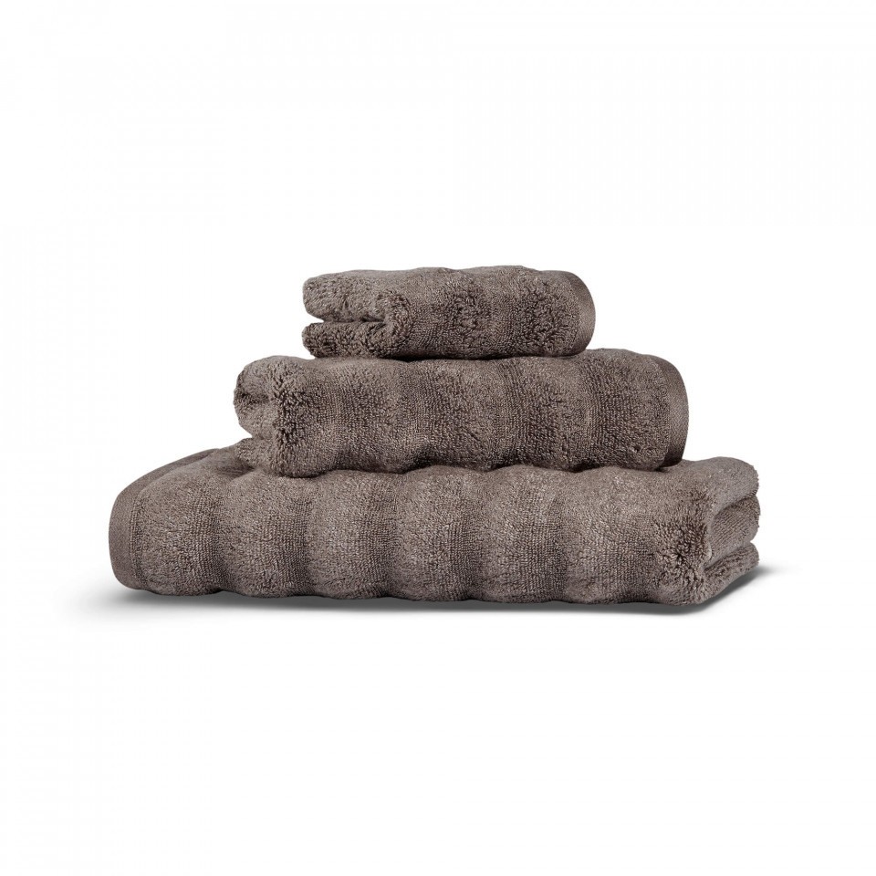 Полотенце 100х150 Hamam Ash Ribbed коричневый