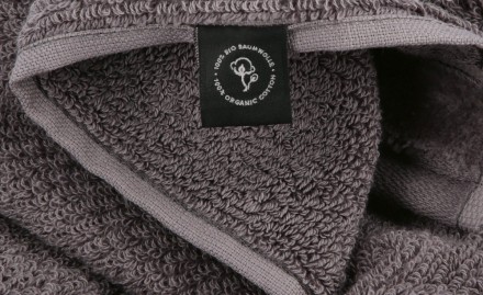 Полотенце 67х140 Vossen Pure 756 темно-серое