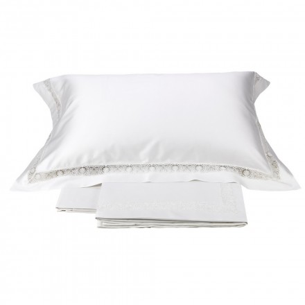 Постельное белье 2 спальное евро La Perla Sfilata bianco белое