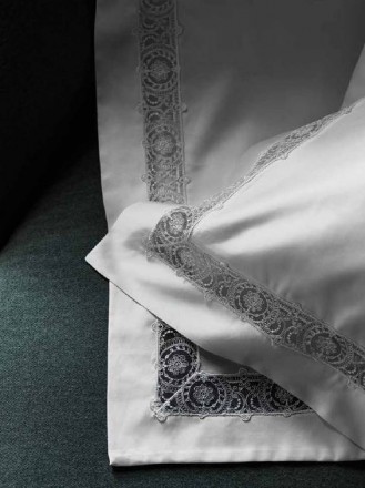 Постельное белье 2 спальное евро La Perla Sfilata bianco белое