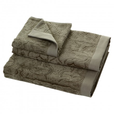 Набор полотенец 2 шт Roberto Cavalli Logo серый