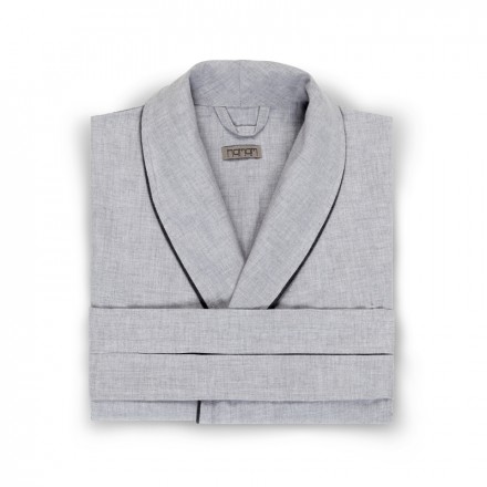 Халат хлопковый Hamam CLOUD DRESSING GOWN серый