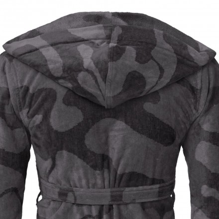 Халат велюровый Vossen Domingo graphit 004