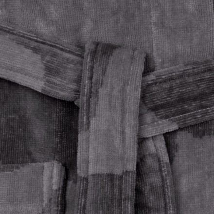 Халат велюровый Vossen Domingo graphit 004